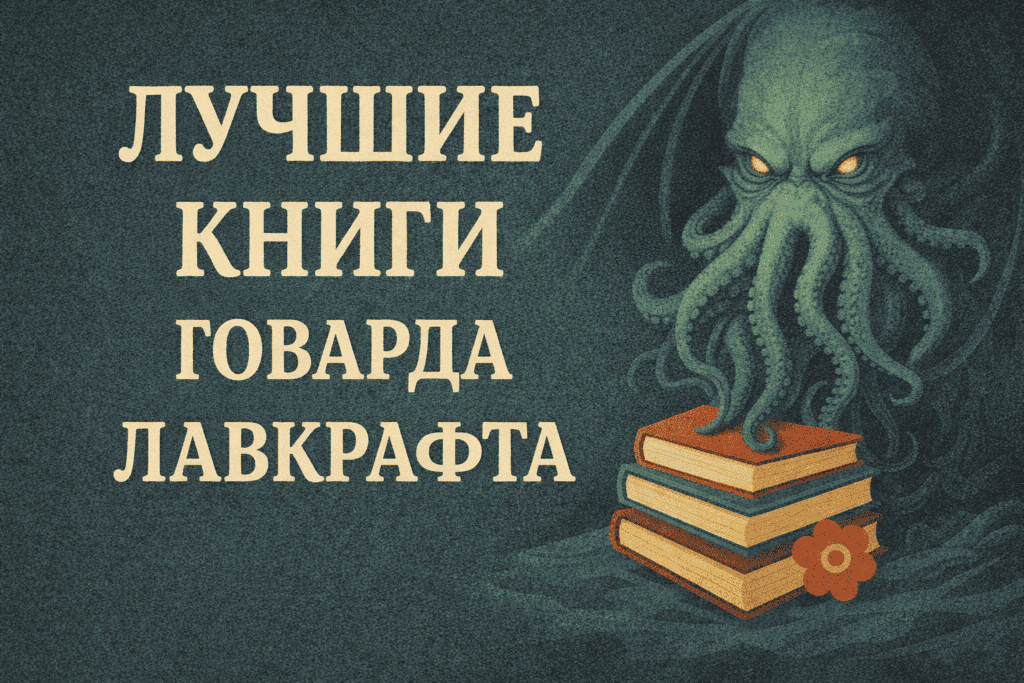 Лучшие книги Говарда Лавкрафта, изображение с книгами.