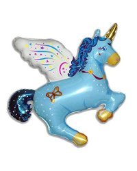 MAGIC UNICORN BLUE ФОЛЬГА ВОЗДУШНЫЙ ШАР 90 CM