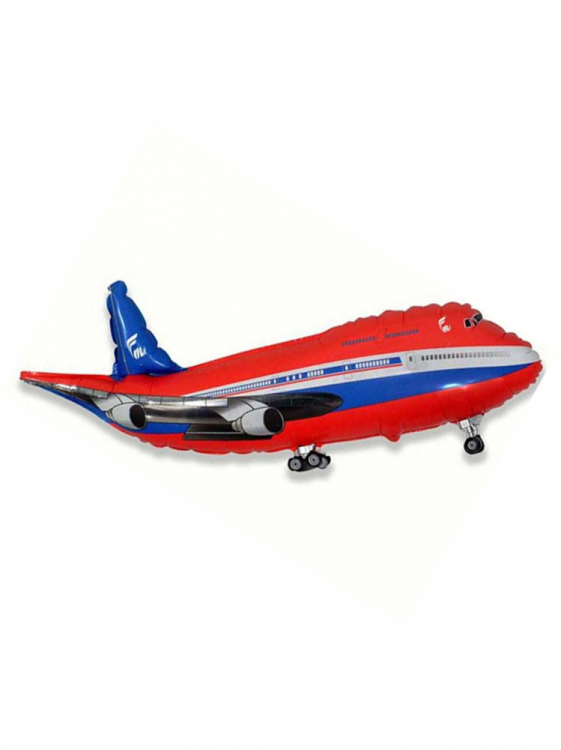 RED PLANE ФОЛЬГА ВОЗДУШНЫЙ ШАР 88 CM