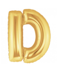 Шарик воздушный буква d цвет золото