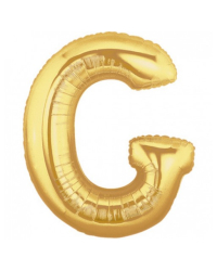 Шарик воздушный буква g цвет золото