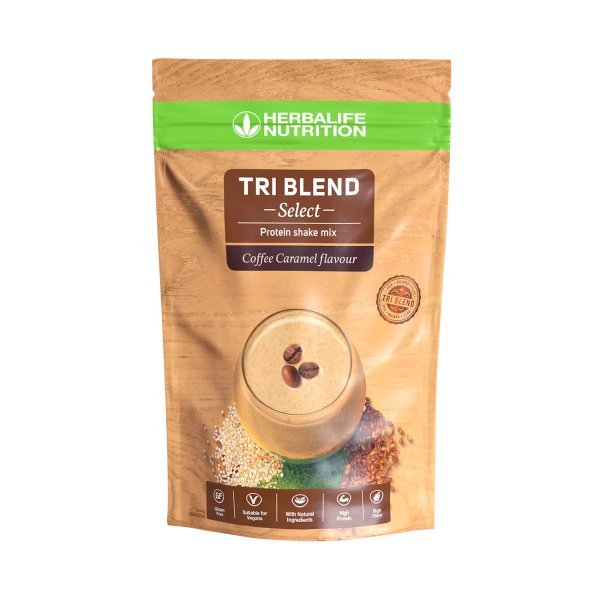 Tri-Blend Select Protein коктейль со вкусом карамельного кофе 600 г