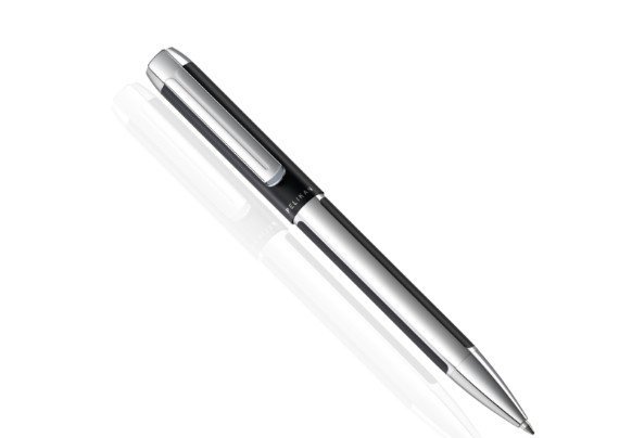 Ручка шариковая Pelikan Elegance Pura K40 (905950), черный/серебристый