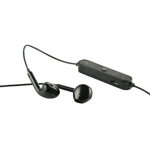 Наушники с микрофоном (гарнитура) &quot;Red Line BHS-01&quot;, Bluetooth, беспроводые, черные