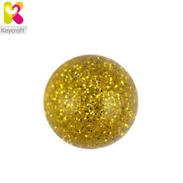 KeyCraft GL90 Мячик с водой и с блестками внутри (диам. 6cm) детям от 3+ лет Золотой