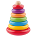 Woody 90003 Эко Деревянная развивающая цветная пирамидка (7шт.) для детей от 2 лет + (13x17см)