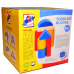 Woody 90651 Деревянные развивающие цветные кубики разной форы для построение (50шт.) для детей от 1 года +
