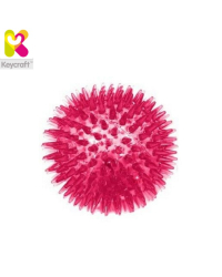 KeyCraft GL134 Мигающий резиновый массажный Мячик (диам. 8cm) детям от 1+ лет Розовый