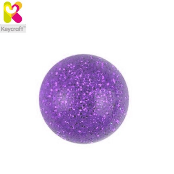 KeyCraft GL90 Мячик с водой и с блестками внутри (диам. 6cm) детям от 3+ лет Фиолетовый