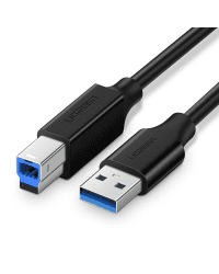 Printer Cable USB 3.0 A-B UGREEN US210, 1m (black)