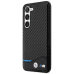 BMW M PU Carbon Blue Line Case for Samsung Galaxy S23 Black