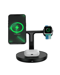 WXTE000101 Baseus Swan stand 3 в 1 магнитное зарядное устройство с кабелем USB Type C 1 м черный