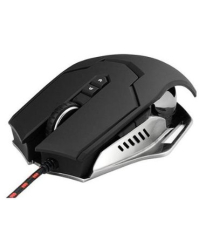 Varr Pro X-Steel Metal Игровая мышь с Дополнительными кнопками и подсветкой / 1000 - 7000 DPI / USB / Черная