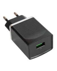 Hoco C42A Сетевое зарядное устройство USB-C / USB / 18W / 3A / Quick Charge 3.0 / Черное