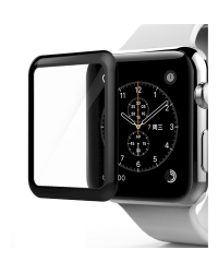 Fusion Full Glue 5D Tempered Glass Защитное стекло для экрана Apple Watch 3 38 mm Черное