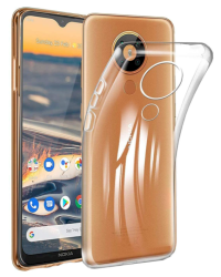 Fusion Ultra Back Case 1 mm Прочный Силиконовый чехол для Nokia 5.3 Прозрачный