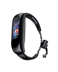 Fusion Metal Bracelet ремешок для часов Xiaomi Mi Band 3 / 4 / 5 / 6 черный