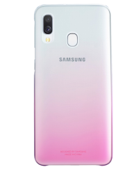 Samsung EF-AA405CPEGWW Gradation Cover Оригинальный чехол для Samsung A405 Galaxy A40 Прозрачный - Розовый