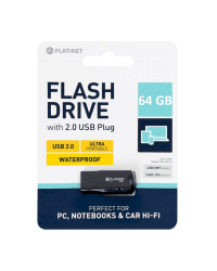 Platinet F-DEPO PMFF64B 64GB USB 2.0 Флеш Память Черная