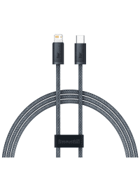 Baseus cable for iPhone USB Type C - Lightning 1m, Power Delivery 20W gray (CALD000016)