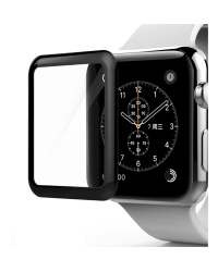 Fusion Full Glue 5D Tempered Glass Защитное стекло для экрана Apple Watch 4 / 5 / 6 / SE 44 mm Черное