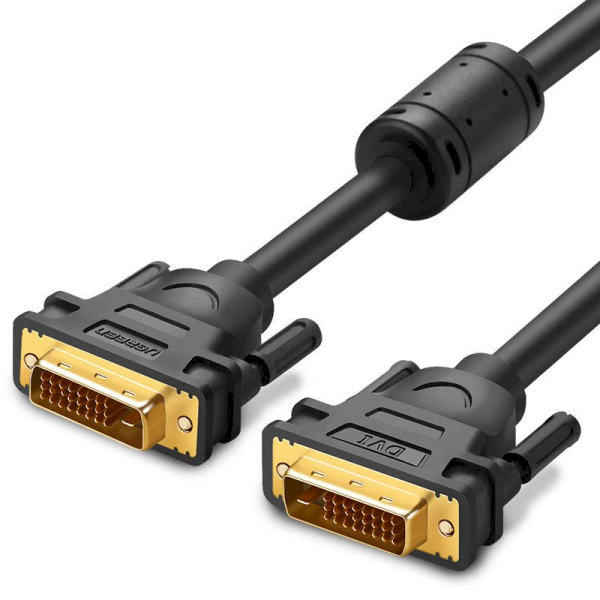 DVI Cable (24+1) UGREEN DV101, 2K, bi-directional, 2m (black)