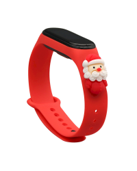 Fusion Xmas Santa 2 ремешок для часов Xiaomi Mi Band 3 / 4 красный