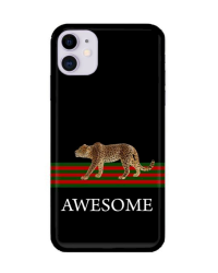 Fusion Awesome Cheetah Back Case Силиконовый чехол для  Apple iPhone 11 Pro Max Черный