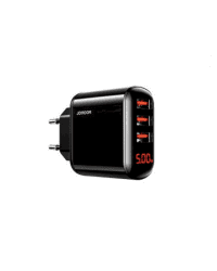 Joyroom HKL-USB59 зарядное устройство 3 x USB / 2.4A / LCD черное