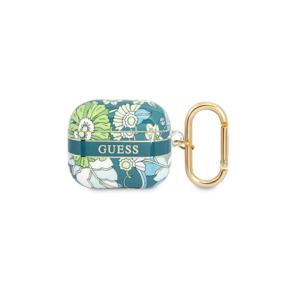 Guess case for Airpods 3 GUA3HHFLN green Flower