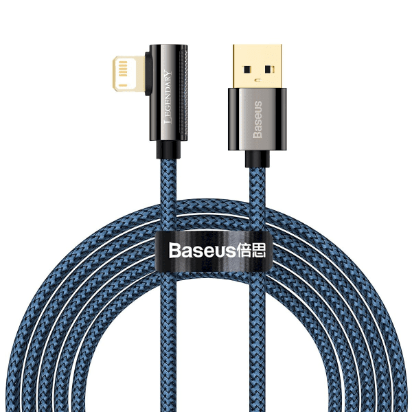 Cable USB to Lightning Baseus Legend Series, 2.4A, 2m (blue)