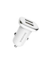 Borofone Car charger BZ12 Lasting Power - 2xUSB - 2,4A white