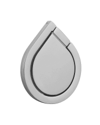 Water-drop ring holder silver