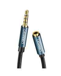 AUX jack audio extender 3.5 mm UGREEN AV118, 2m (blue)