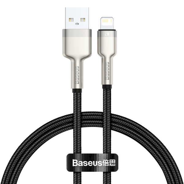 Baseus Cafule Series Metal Data Cable USB - Lightning 2.4A 0,25 m black (CALJK-01)