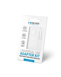 Forever  Комплект адаптеров для SIM карт + Иголочка Белый