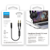 Joyroom AUX splitter audio cable 3,5 mm mini jack (female) - 2x 3,5 mm mini jack (male - microfon and headphones) 0,2m black (SY-A05)