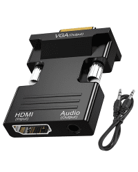 Конвертер видеосигнала Goodbuy HDMI в VGA (+аудио) черный