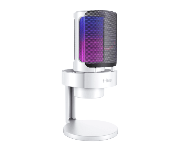 Микрофон Fifine AmpliGame A8 RGB для игр | подкасты | потоки | штатив | белый