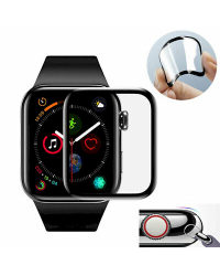 Fusion ceramic glass 9D защитное стекло для экрана Apple Watch 1 / 2 / 3 38mm черное