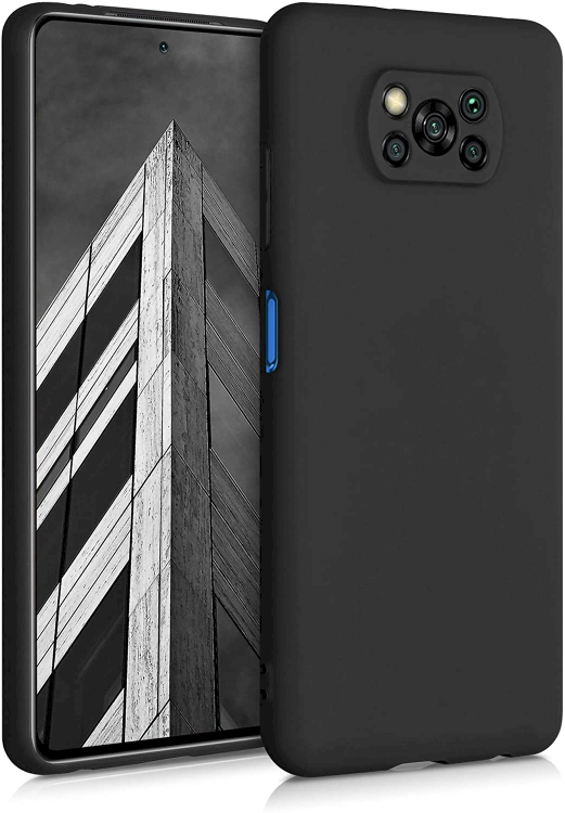 Fusion soft matte силиконовый чехол для Xiaomi Poco X3 / X3 NFC / X3 Pro черный