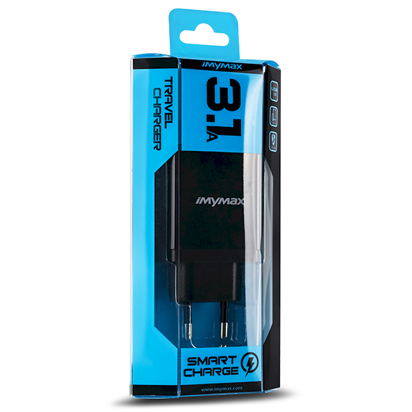 iMymax S2 Универсальное зарядное устройство 2 x USB / 3.1A Черное