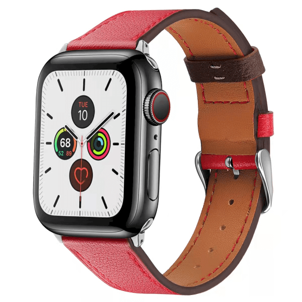 Кожаный ремешок Fusion для Apple Watch 42 / 44 мм красный