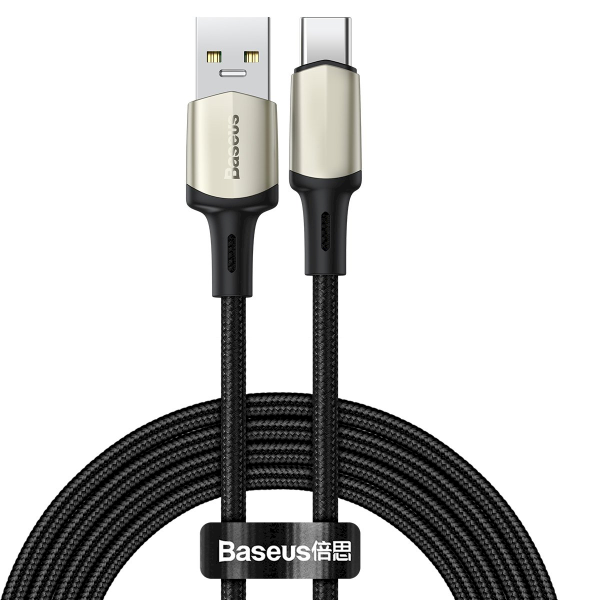 Baseus Cafule VOOC USB-C Провод для Зарядки 5A / PD / SuperCharge / QC 3.0 / 200 cm Черный