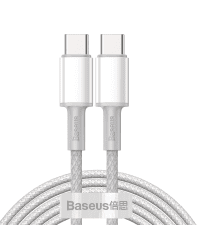 Baseus USB Type C - USB Type C cable Power Delivery Quick Charge 100 W 5 A 2 m white (CATGD-A02)