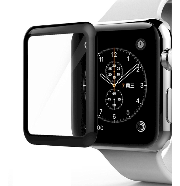 Fusion Full Glue 5D Tempered Glass Защитное стекло для экрана Apple Watch 3 42 mm Черное