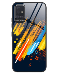 Fusion Color Glass Back Case Силиконовый чехол для Samsung A515 Galaxy A51 (Desing 5)