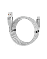 Dudao self-organizing magnetic USB - micro USB cable 5 A 1 m light gray (L1xsM light gray)