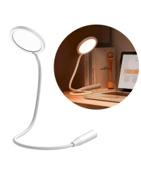 cordless led desk lamp with rechargeable battery white (DGYR-02)