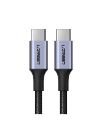 Ugreen USB Type C - USB Type C cable 5 A 100 W Power Delivery Quick Charge 3.0 FCP 480 Mbps 1 m gray (70427 US316)